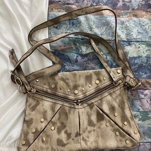 Nine West Elegant Gold Studded Women's Bag